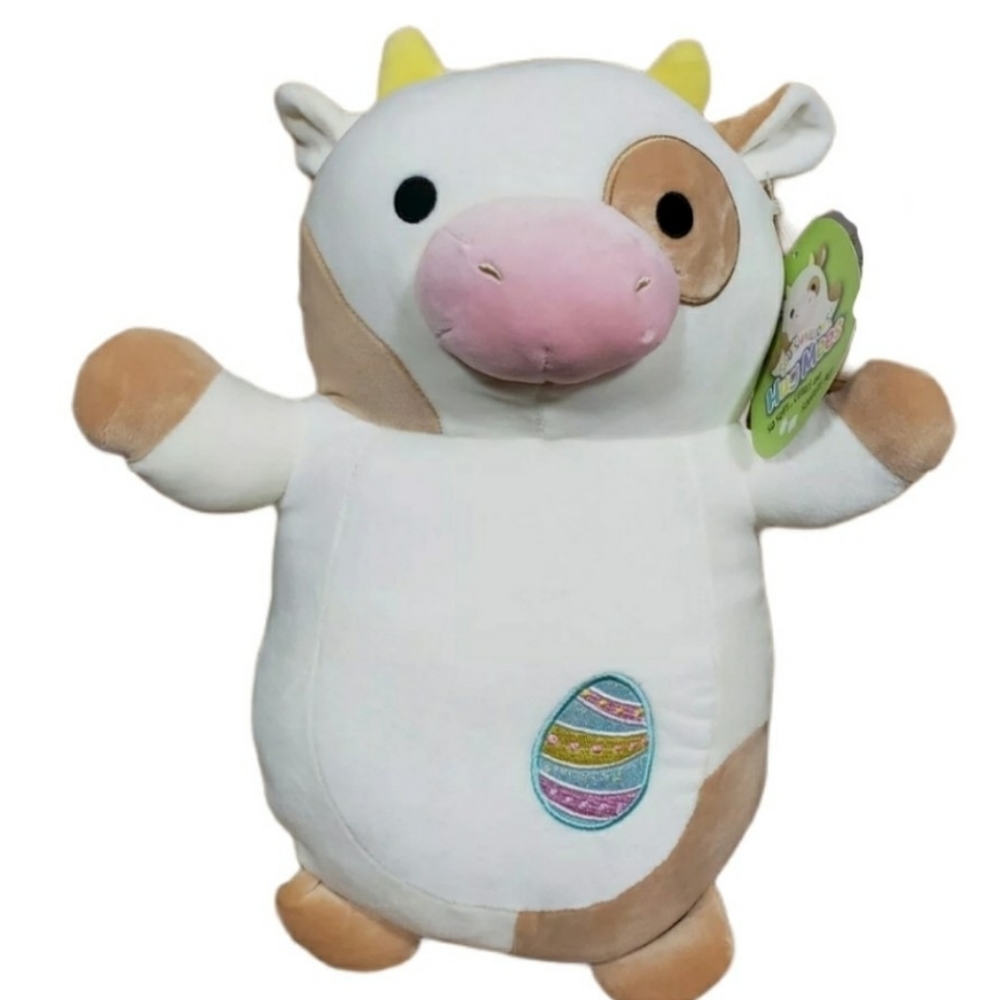 Drella Cow Squishmallows HugMees 14" Easter Plush NWT Easter Egg 2021